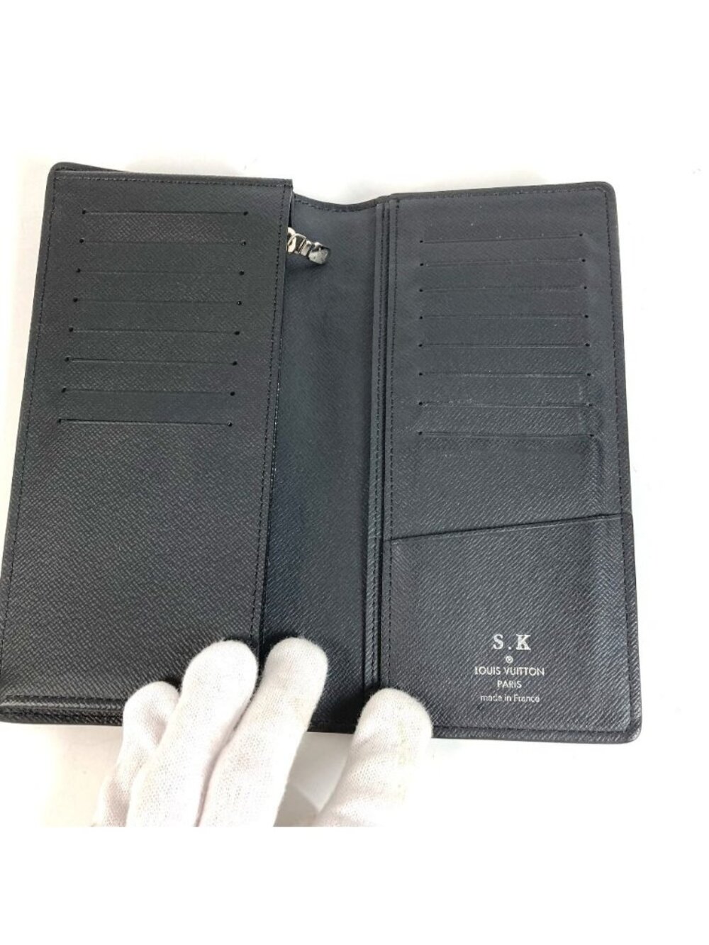 Louis Vuitton Wallet Portefeuille Brazza Epi Leather Noir Black - Picture 8 of 9